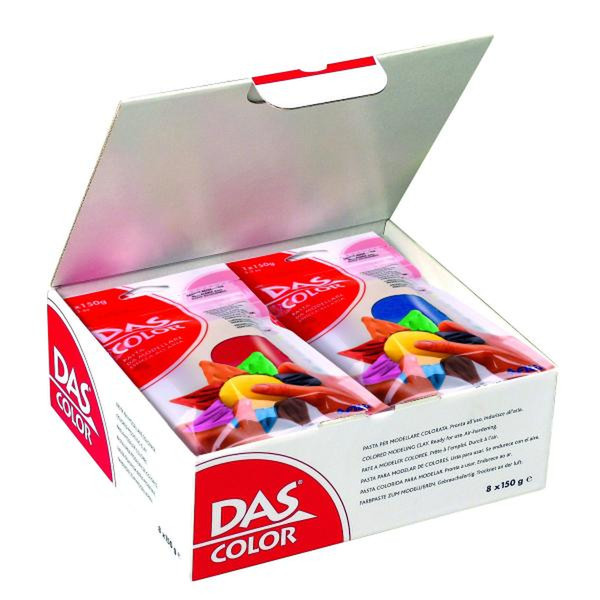 DAS Color Модельная глина 150г Разноцветный 8шт
