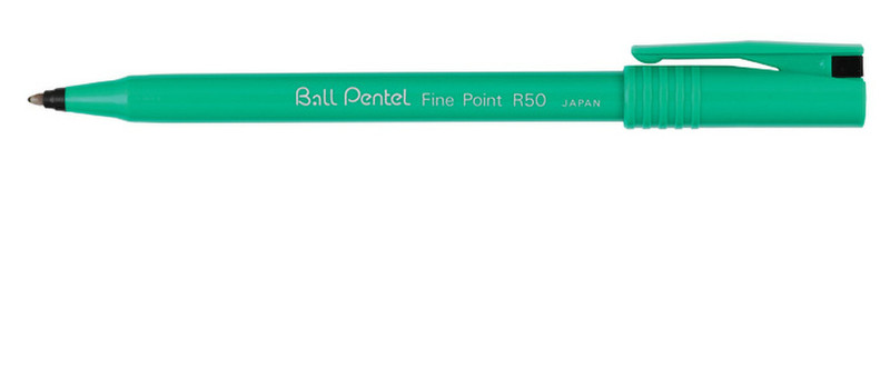 Pentel Fine Point R50 Stick ballpoint pen Fine Black 12pc(s)