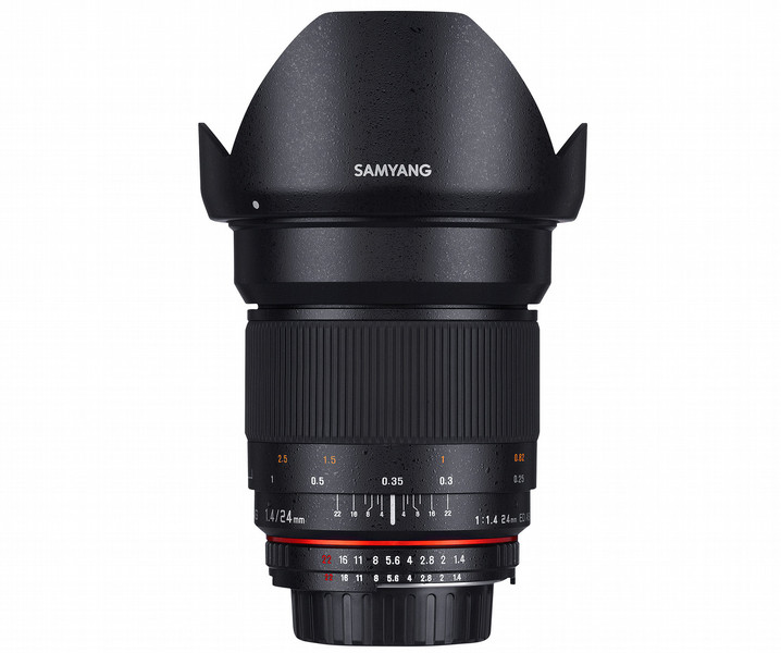 Samyang 24mm F1.4 ED AS IF UMC, Nikon AE SLR Wide lens Черный