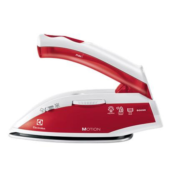 Electrolux EDBT800 Dry iron Stainless Steel soleplate 800W Red,White