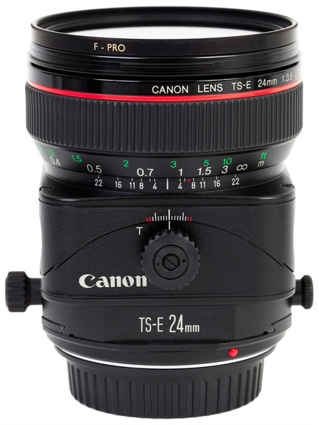 Canon TS-E 24mm f/3.5L SLR Tilt-shift lens Schwarz