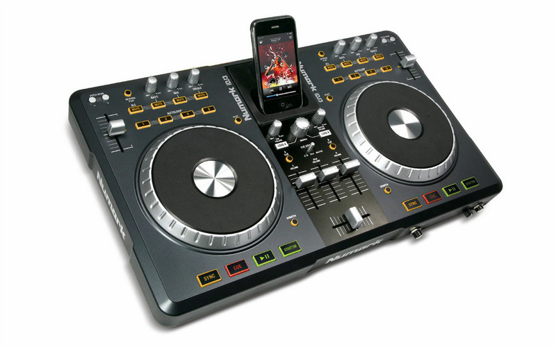 Numark IDJ3 Digital Vinyl System (DVS) scratcher 3канала Черный, Cеребряный DJ контроллер