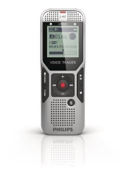 Philips Voice Tracer 1700 Internal memory & flash card Черный, Cеребряный диктофон