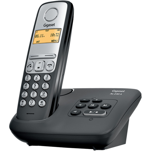 Gigaset AL230A DECT Anrufer-Identifikation Schwarz