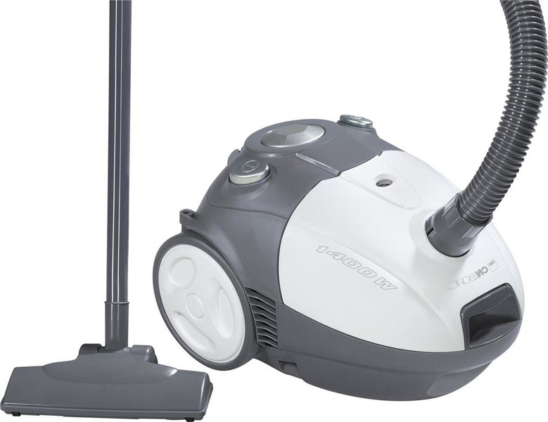 Clatronic BS 1264 Cylinder vacuum cleaner 1400W Grey,White