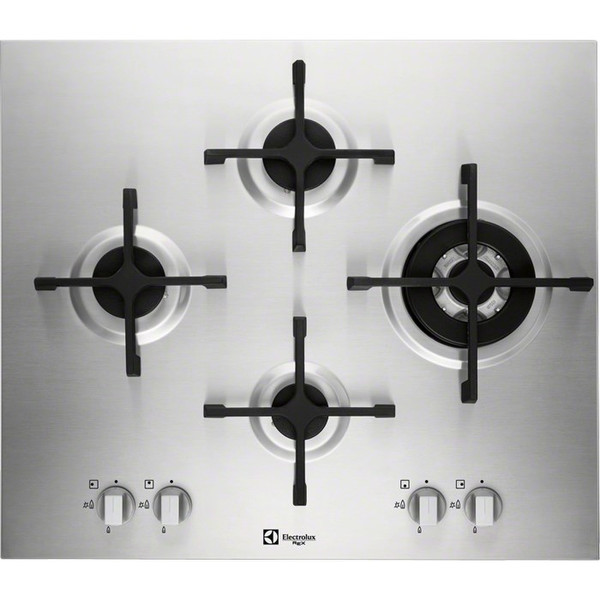 Electrolux PUX645UOV Built-in Gas Black,Stainless steel hob