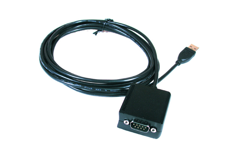 EXSYS USB 1.1 - 1S Serial RS-232 port USB A 9 pin D-SUB Черный кабельный разъем/переходник