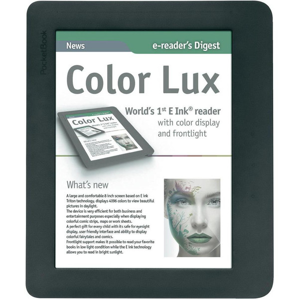 Pocketbook Color Lux 8" Сенсорный экран 4ГБ Wi-Fi Серый электронная книга