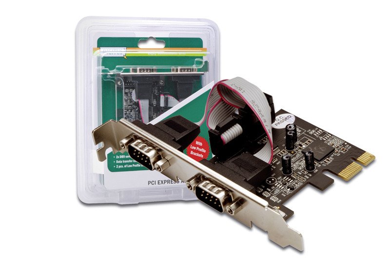 Digitus PCIe, Serial interface card интерфейсная карта/адаптер