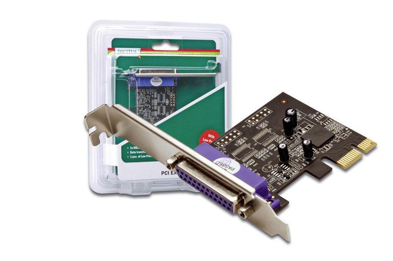 Digitus PCIe, Parallel interface card интерфейсная карта/адаптер
