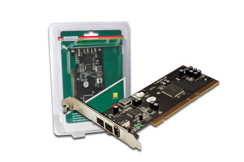 Digitus 3-Port FireWire PCI Card интерфейсная карта/адаптер