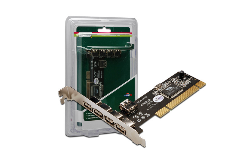 Digitus PCI USB 2.0 card interface cards/adapter