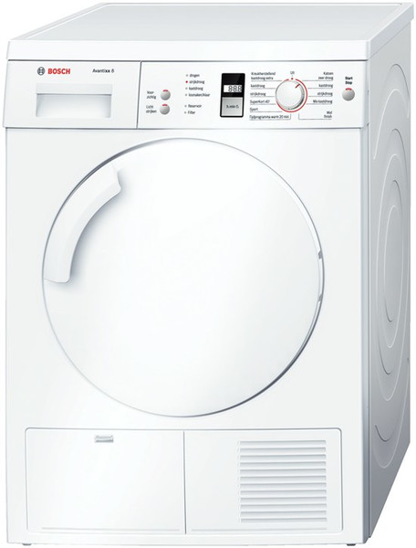 Bosch WTE84322NL Отдельностоящий Фронтальная загрузка 8кг B Белый сушилка для белья