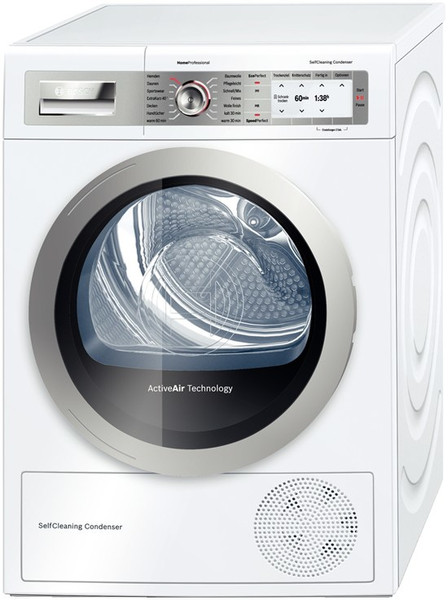 Bosch WTY88701 freestanding Front-load 8kg A+++ Silver,White tumble dryer