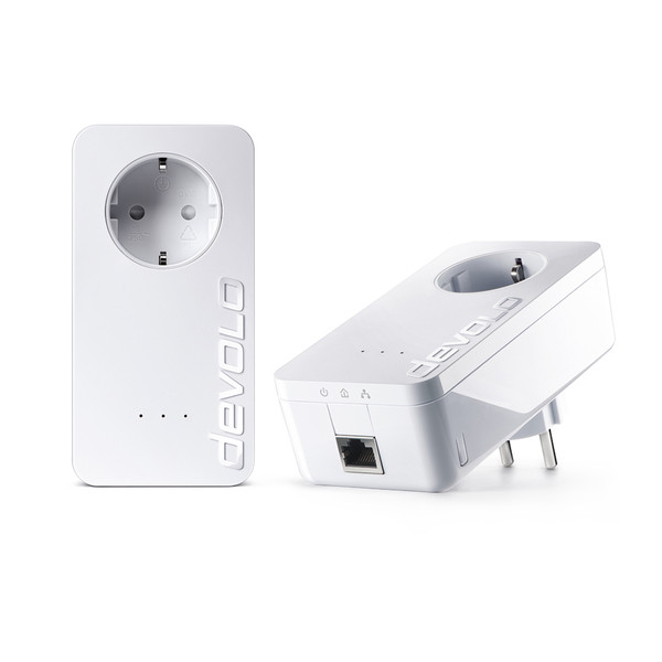 Devolo dLAN 650+ Starter Kit 600Mbit/s Ethernet LAN White 1pc(s) PowerLine network adapter