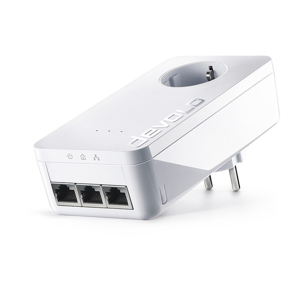 Devolo dLAN 650 triple+ 600Мбит/с Подключение Ethernet Белый 1шт PowerLine network adapter