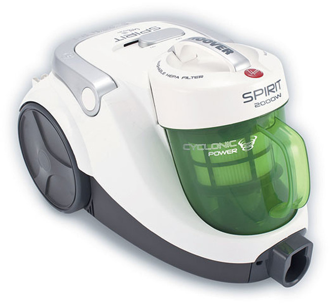 Hoover TSP 2011 Cylinder vacuum 1.7L 2000W Green,White