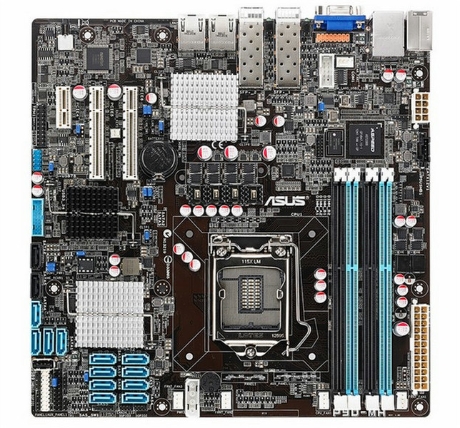 ASUS P9D-MH/SAS/10G-DUAL Intel C224 Socket H3 (LGA 1150) Micro ATX Server-/Workstation-Motherboard