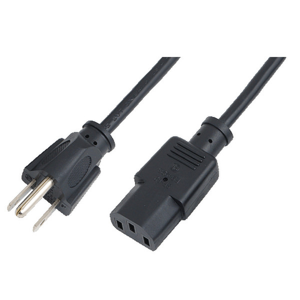 LogiLink NEMA5-15P - IEC 60320-1 (C13), 1.8m 1.8м NEMA 5-15P C13 coupler Черный кабель питания