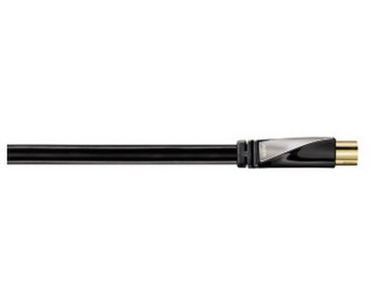 Hama 107568 1m F F Black coaxial cable