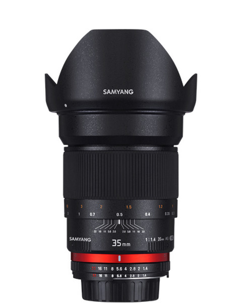 Samyang 35 mm f/1.4 AS UMC SLR Wide lens Black