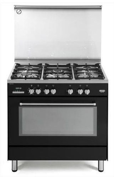 DeLonghi PEMA 965 A Freistehend Gas hob A Schwarz, Edelstahl Küchenherd