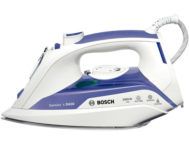 Bosch Sensixx'x DA50 Dry & Steam iron 2400W Lila, Weiß