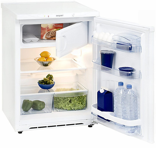 Exquisit KS 160 A+ freestanding 119L A+ White combi-fridge