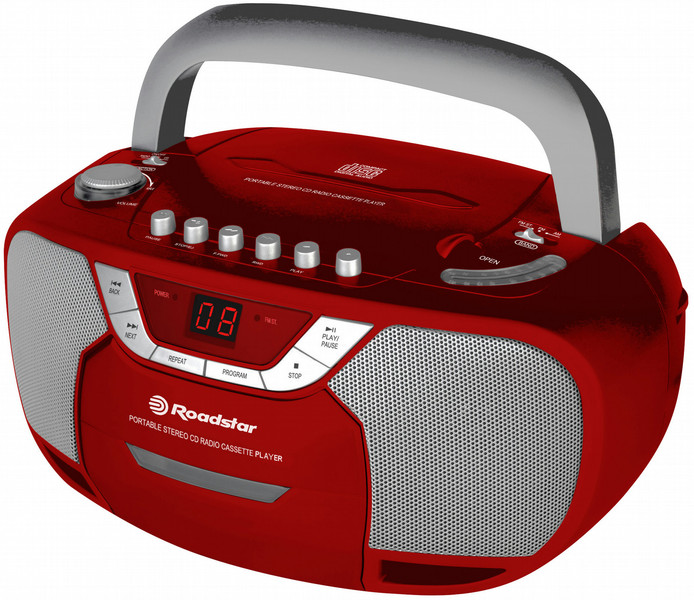 Roadstar RCR-4625CD Analog 1.2W Red CD radio