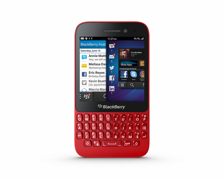 BlackBerry 10 Q5 4G 8ГБ Черный, Красный