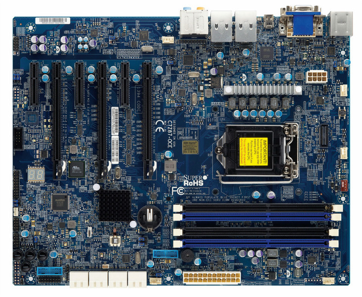 Supermicro C7Z87-OCE Intel Z87 Socket H3 (LGA 1150) ATX motherboard