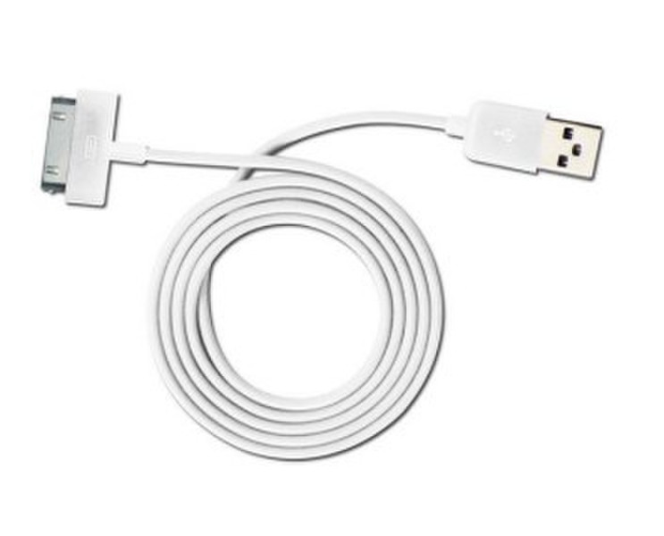 Adj 110-00011 1м USB A Apple 30-p Белый кабель USB