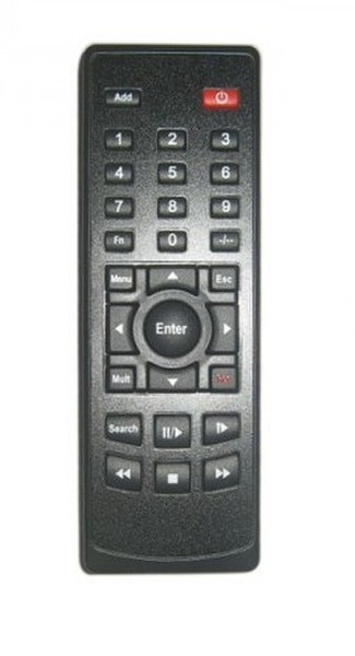 Adj 710-00002 IR Wireless Press buttons Black remote control