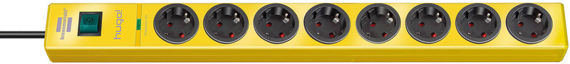 Brennenstuhl 1150610368 8AC outlet(s) 2m Yellow surge protector