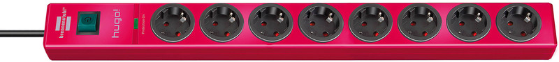 Brennenstuhl 1150610378 8AC outlet(s) 2m Rot Spannungsschutz