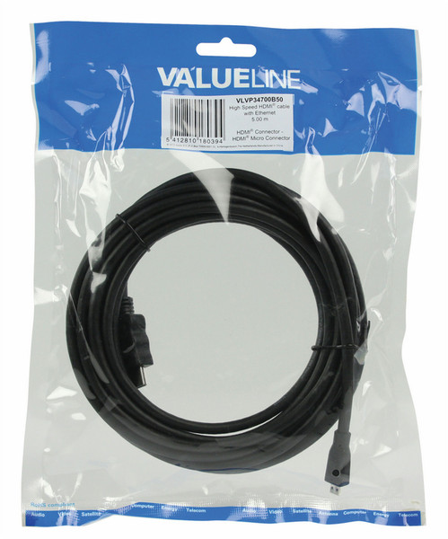 Valueline VLVP34700B50 HDMI-Kabel