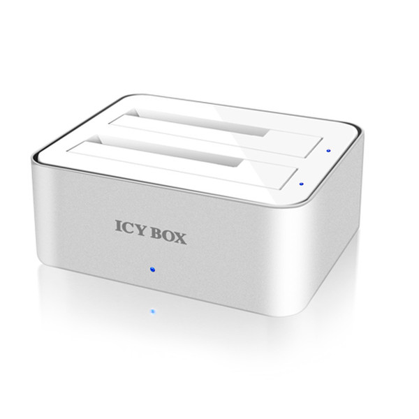 ICY BOX IB-120StU3-Wh Aluminium,White