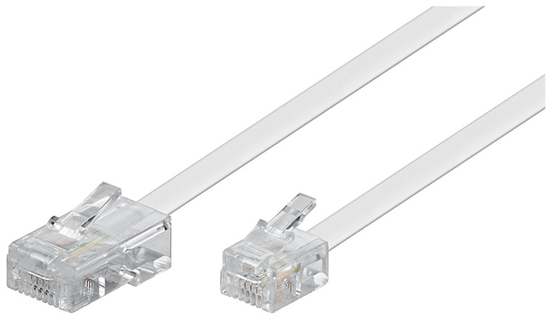 1aTTack 7930598 10m Transparent,White telephony cable