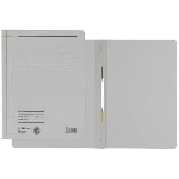 Leitz Cardboard binder, A4, grey Grau Ringmappe