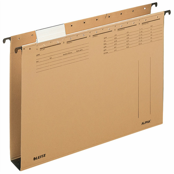 Leitz ALPHA A4 Cardboard Brown hanging folder