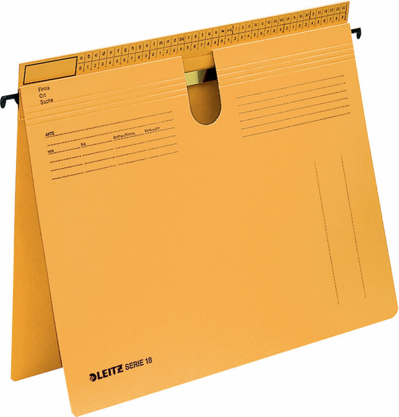 Leitz SERIE 18 A4 Cardboard Yellow hanging folder
