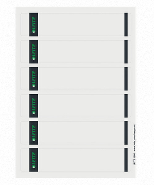 Leitz PC-beschriftbare Rückenschilder für Qualitäts-Ordner 180° selbstklebendes Etikett