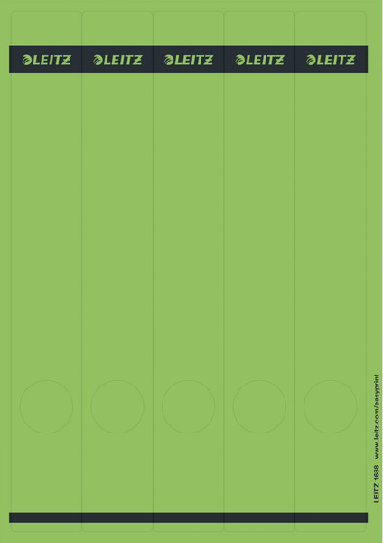Leitz 16880055 Rectangle Green 125pc(s) self-adhesive label
