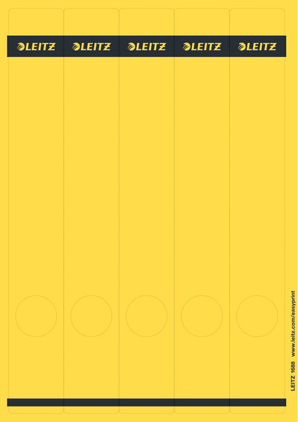 Leitz 16880015 Rectangle Yellow 125pc(s) self-adhesive label