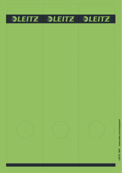 Leitz 16870055 Прямоугольник Зеленый 75шт самоклеящийся ярлык