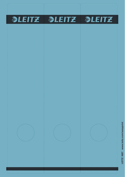 Leitz 16870035 Rectangle Blue 75pc(s) self-adhesive label