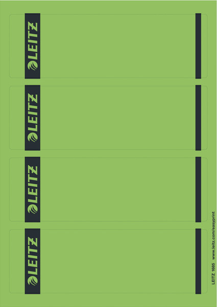Leitz 16852055 Прямоугольник Зеленый 100шт самоклеящийся ярлык