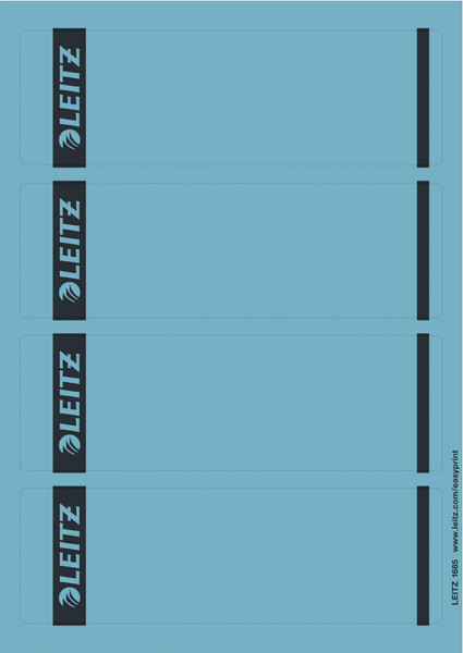 Leitz 16852035 Прямоугольник Синий 100шт самоклеящийся ярлык