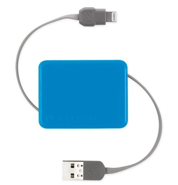 Scosche boltBOX 0.9m USB A Lightning Blue, Grey