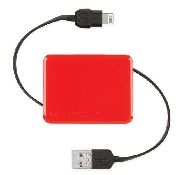 Scosche boltBOX 0.9m USB A Lightning Red, Black